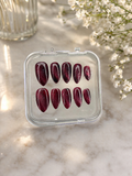 Burgundy cat eye
